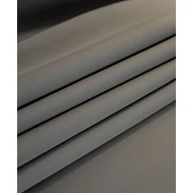 Piké szürke gyöngyvászon tetőkárpit anyaga nagyítva, sűrű szövésű, strapabíró